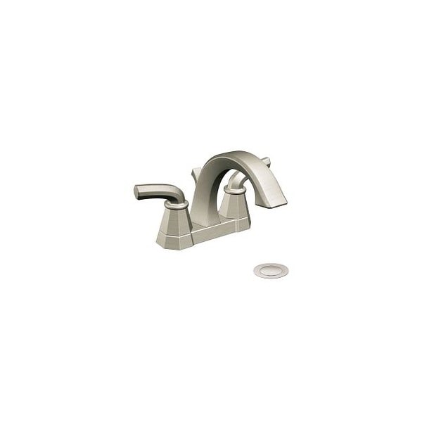 Brushed Nickel Two-Handle Bathroom Faucet